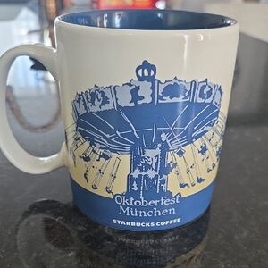 Starbucks Oktoberfest 2015 Blue and Cream Mug